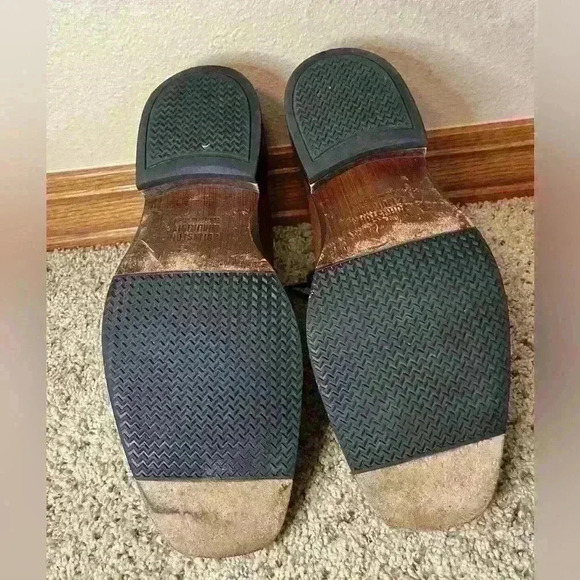 Men's JOHNSTON & MURPHY Lace-up Leather Shoes Sz 10M - Picture 7 of 9